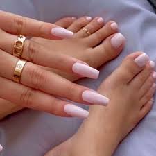 Nude Shade - Combo of Hand and Toe Nails - Nail Art Artificial / Fake Nails / Press on Nails for Girls and Women