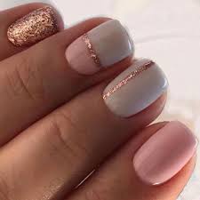 Mix Share (Light Pink, white Gold) Nail Art Press On/ Fake Nails - Readymade /Ready to wear - for Girls and Women