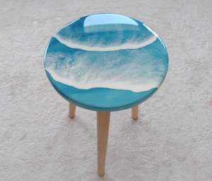 River Table, Resin Art Table, Epoxy resin Side Table, Resin Coffee Table, Wooden Side Table, Bedroom Side Table for Bedroom Home Decoration Items