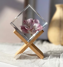 Load image into Gallery viewer, Wooden Stand for Resin Cube , Resin Cube Stand - Stand Only - NO CUBE ( Cube to be Purchased Separately)
