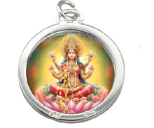 Load image into Gallery viewer, Locket With Photo, Locket With Laxmi Ji Photo, Locket with Radhe Photo, Locket with Shiva Photo, Locket With Premanand Maharaj Photo, Locket with God Goddess Photo, Locket With Radha Name, Custom Silver or Golden Locket
