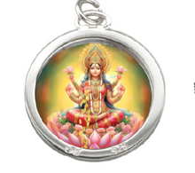 Load image into Gallery viewer, Locket With Photo, Locket With Laxmi Ji Photo, Locket with Radhe Photo, Locket with Shiva Photo, Locket With Premanand Maharaj Photo, Locket with God Goddess Photo, Locket With Radha Name, Custom Silver or Golden Locket
