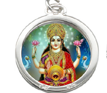 Load image into Gallery viewer, Locket With Photo, Locket With Laxmi Ji Photo, Locket with Radhe Photo, Locket with Shiva Photo, Locket With Premanand Maharaj Photo, Locket with God Goddess Photo, Locket With Radha Name, Custom Silver or Golden Locket
