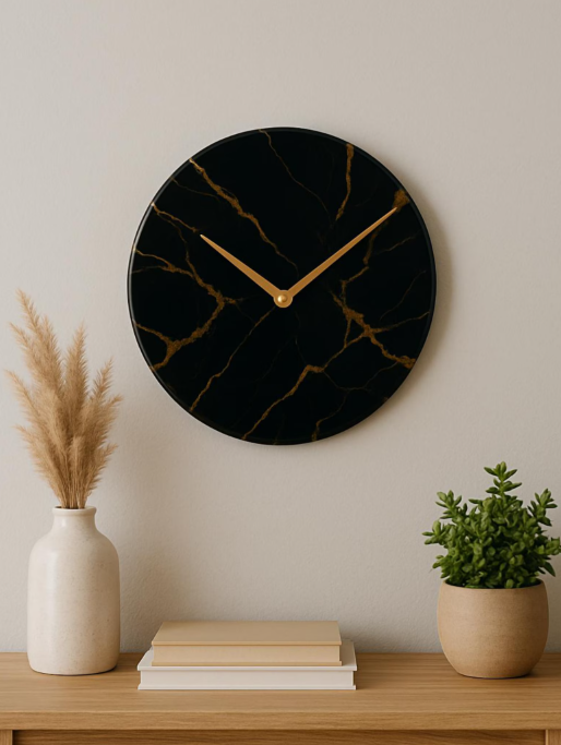 Resin Clock, Resin Art Clock, Handmade Resin Wall Clock, Customized Resin Clock - Design 4