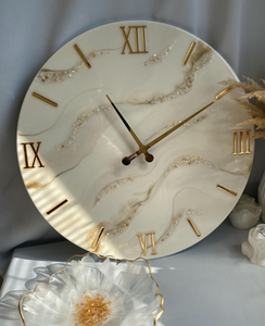 Resin Clock, Resin Art Clock, Handmade Resin Wall Clock, Customized Resin Clock - Design 6