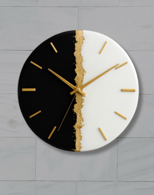 Resin Clock, Resin Art Clock, Handmade Resin Wall Clock, Customized Resin Clock - Design 8