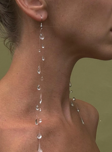 Handmade Resin Dew Drop Earrings, Rain Drop Earrings, Resin Royal Earrings