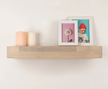 Load image into Gallery viewer, Thick Floating Shelf, Custom Size 3 Inch Thick Istanbul Color Floating Shelf, Custom Size Floating Shelf, Shelf for Living room
