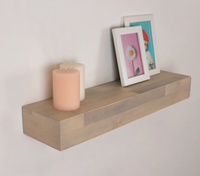 Load image into Gallery viewer, Thick Floating Shelf, Custom Size 3 Inch Thick Istanbul Color Floating Shelf, Custom Size Floating Shelf, Shelf for Living room
