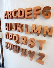 Load image into Gallery viewer, Wooden Alphabets, Wooden Letters, Montessori Alphabets for teaching and School, Hard wood wooden letters, capital Letters - Set of 26 Capital Alphabets
