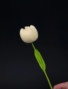 Handmade Crochet Tulip- Pack of 1 - (Select your Color), woolen Tulip for gift