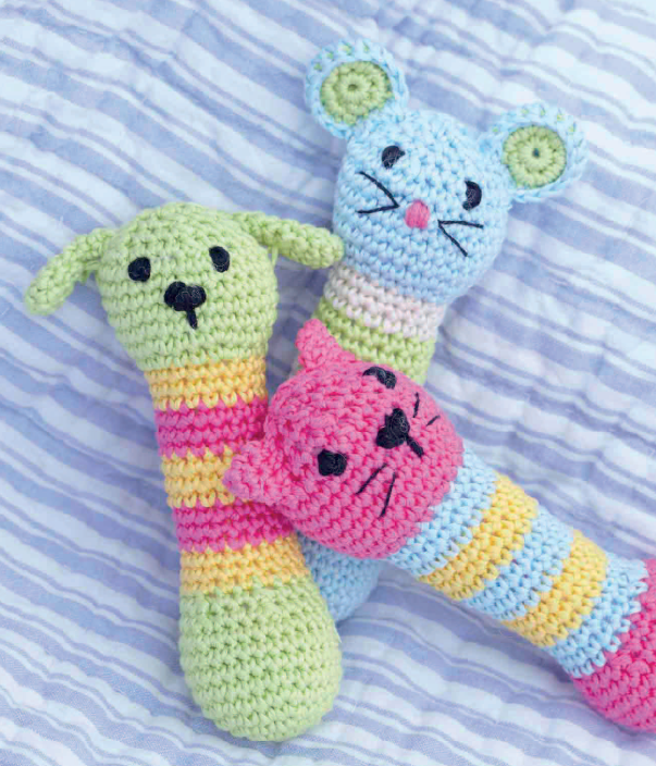 Woolen Rattle Making Kit, Crochet Rattle Making DIY Kit, DIY Crochet Kit Yarn, Crochet Material Kit with Yarn, Crochet Needles, Tools & Accessories, Crochet Kit Starter, Craft Kits for Adults