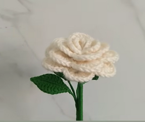 Crochet Rose making Kit with Video Instructions and DIY material