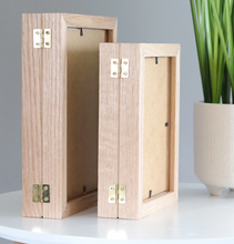 Load image into Gallery viewer, Handmade Wooden Photo Frame Double Photo Folding Photo Frame , Home Decor Frame with hinges

