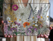 Load image into Gallery viewer, Resin preserved Flowers wall hanging for Home Decor, Gift for Him and Her, Valentine Gift
