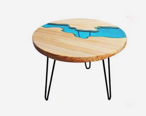 Resin Table, Resin River Table , Ocean Wave Epoxy Resin Table, Resin Side Table , Home Decor Resin Table, Handmade Resin Side Table