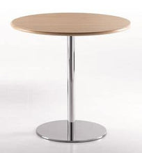 Load image into Gallery viewer, Stainless Steel Legs with Wooden Round Table with SS Legs - Height 30 Inch , Diameter 18 Inch (Customization Available), For Cafe ,Restaurant, Home or office
