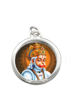 Anjaneya Locket , Locket with Anjaneya Photo, Anjaneya Pendant Locket with Chain