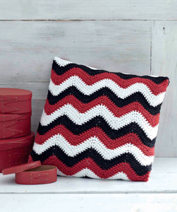 Bhavya's Chevron Pillow DIY Crochet Kit Yarn, Crochet Material Kit with Yarn, Crochet Needles, Tools & Accessories, Crochet Kit Starter, Crochet Beginners Kit, Crochet Tutorial, Craft Kits for Adults