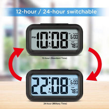 Load image into Gallery viewer, Premium Digital Alarm Clock for Kids and Adults, Alarm clock, digital clock, table clock for Students, watch timer for study, Home, Office, Bedroom, kitchen, Loud Alarm
