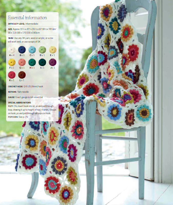 Bhavya's  Flower Blanket Making DIY Crochet Kit, Crochet Material Kit with Yarn, Crochet Needles, Tools & Accessories, Crochet Kit Starter, Crochet Beginners Kit, Crochet Tutorial, Yarn Craft Kits for Adults