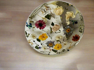 Epoxy Resin Table with Real Flowers Preserved, Epoxy Center Table