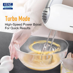 Kent Hand Blender 300 W | 5 Variable Speed Control | Multiple Beaters BNA