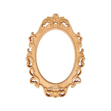 Load image into Gallery viewer, Wooden Hand carved Photo Frame Elegant Scroll Leaf Carved Wood Wall Mirror Frame, 13"Wx17"H
