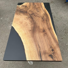Load image into Gallery viewer, Resin and Wood Black Epoxy resin table
