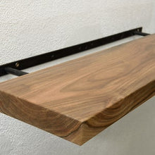 Load image into Gallery viewer, Wooden Floating Shelves, Custom Wood Shelves, Rustic Shelves, Bathroom Shelves with Bracket, Long Book Shelves,Kitchen Shelves
