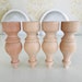 Load image into Gallery viewer, natural wood furniture legs, sofa legs, wooden handmade sofa legs
