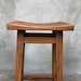 Load image into Gallery viewer, Wooden Asian style stool Comfortable Bar Seating Rectangular Stool Wooden Furniture Contemporary Elevated Seating Solution Stylish Wood Stool
