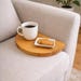 Load image into Gallery viewer, natural Wood , Handmade Wooden Sofa Tray | Clampable Couch Arm Tray | Modern Design, Organizer, Brown
