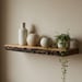Load image into Gallery viewer, Natural Handmade Live Edge Floating Shelf with Bark, Premium Solid Wood Shelf, Luxury Wall Decor
