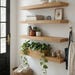 Load image into Gallery viewer, Solid Wood Wall Shelves, Floating Shelves,  Storage Shelf, Modern Minimalist Wood Shelving, Living Room Decor - Set of 4
