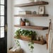 Load image into Gallery viewer, Solid Wood Wall Shelves, Floating Shelves,  Storage Shelf, Modern Minimalist Wood Shelving, Living Room Decor - Set of 4
