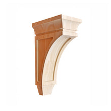 Load image into Gallery viewer, Wooden Home Decor , Pure Solid Wood Hand Carved, Wooden Carved Bracket Corbel - 1 Piece ( 8 Inch)
