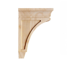 Load image into Gallery viewer, Wooden Home Decor , Pure Solid Wood Hand Carved, Wooden Carved Bracket Corbel - 1 Piece ( 8 Inch)
