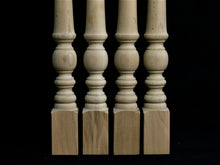 Load image into Gallery viewer, Set of 4 Farmhouse Wood Table Legs Kitchen Island Legs Dinner Table Legs Mid Century Legs Sofa Legs Strong Table Legs Diy Office

