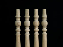 Load image into Gallery viewer, Set of 4 Farmhouse Wood Table Legs Kitchen Island Legs Dinner Table Legs Mid Century Legs Sofa Legs Strong Table Legs Diy Office
