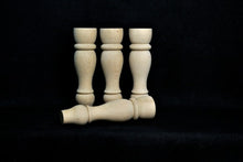 Load image into Gallery viewer, Handmade natural Wood Set of 4 Unfinished Wooden Legs For Sofa Replacement legs
