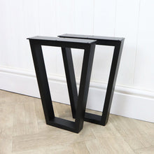 Load image into Gallery viewer, Box Frame Legs Industrial Reverse Trapezium Design Office Desk Dining Table - PAIR
