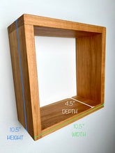 Load image into Gallery viewer, Premium Wooden Home Decor , Solid Wood Cube Floating Shelf | Hardwood | Minimalist
