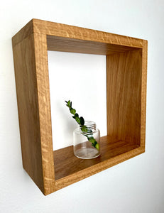 Premium Wooden Home Decor , Solid Wood Cube Floating Shelf | Hardwood | Minimalist