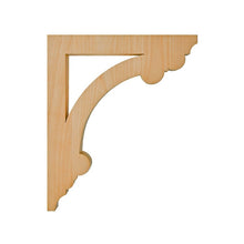 Load image into Gallery viewer, Wooden Handmade Shelf Bracket Pair, Elegant Hollow-out Brackets for Shelf 9 inch  (custom size available on request)), Corbel
