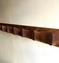 Load image into Gallery viewer, Wooden Wall Mounted Coat Rack Hooks, Solid Wood Handcrafted wall hook - 8 Hook
