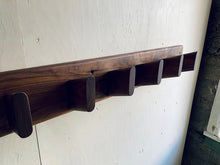 Load image into Gallery viewer, Wooden Wall Mounted Coat Rack Hooks, Solid Wood Handcrafted wall hook - 8 Hook
