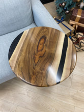 Load image into Gallery viewer, Wooden C Tables, Epoxy Walnut Sofa Table, Round C Table, C Shape Laptop Stand, Side Table Wood, End Table, Bedside table, Round Coffee Table
