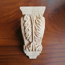 Load image into Gallery viewer, Wooden Home Decor, Wood Carved Acanthus Corbels - 6 inch - Pack of 2
