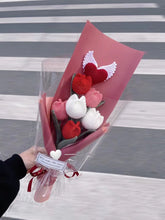 Load image into Gallery viewer, Crochet Tulips|Crochet Flowers|Handmade crochet flowers Crochet Flower Bouquet for Mother｜Mother's Day Gift｜Festival Decorative Special Gift
